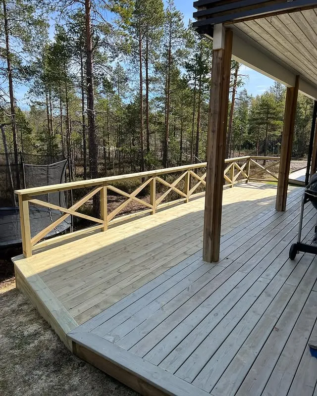 Altan och trädäck i Umeå