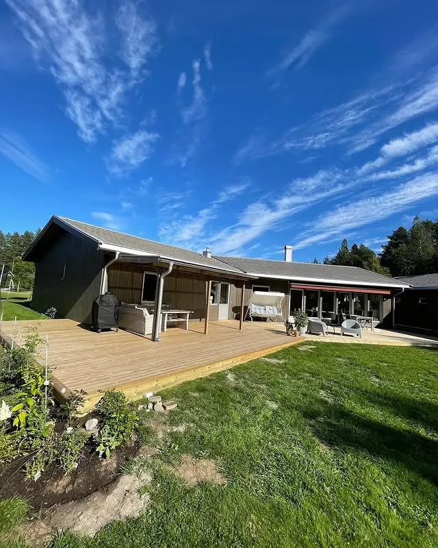 Tillbyggnad pågående arbete