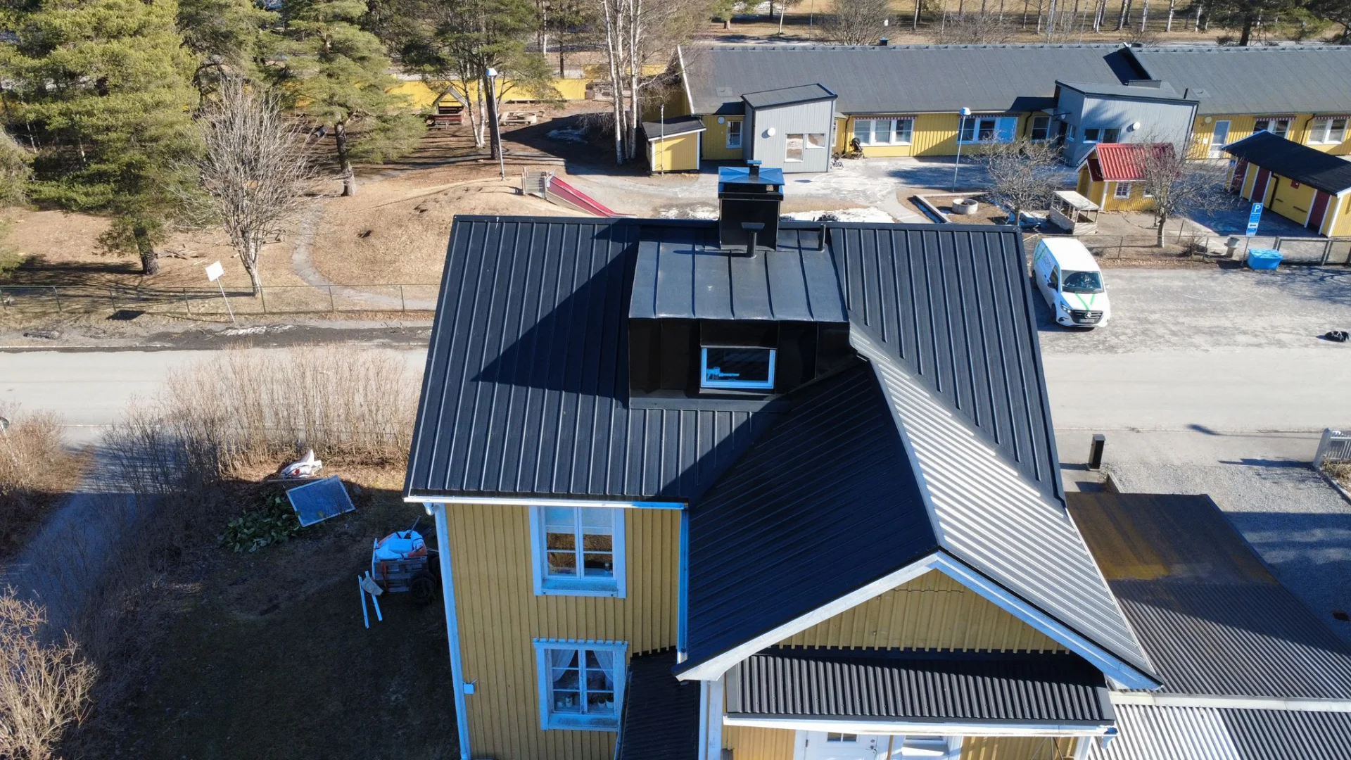 Takbyte - takpannor närbild