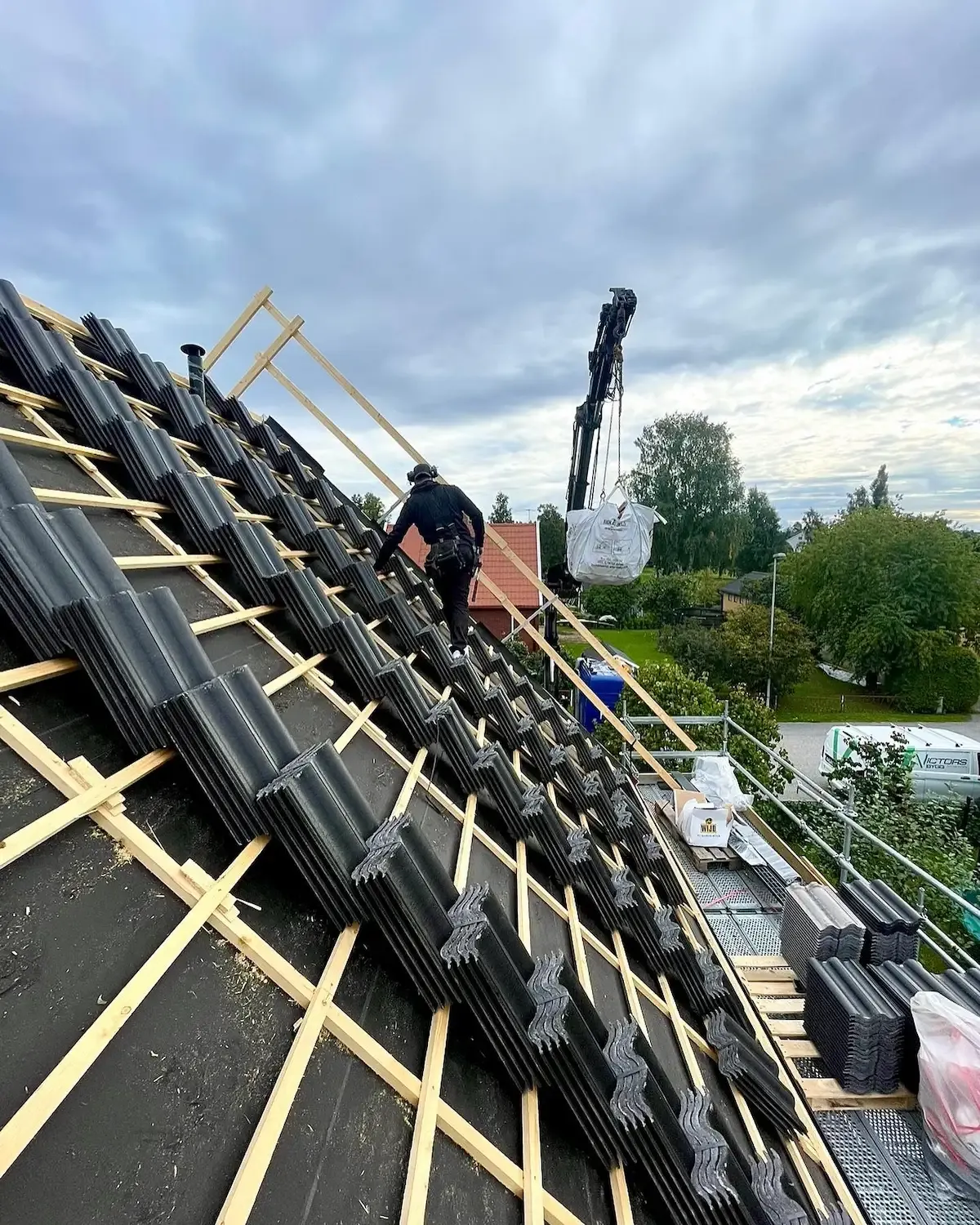 Victors Bygg takbyte