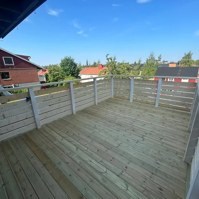 Tillbyggnad med fasadpanel