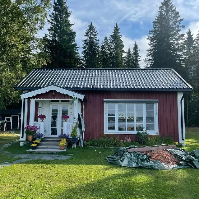 Trädäck och uteplats