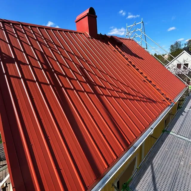 Takbyte - takpannor monterade