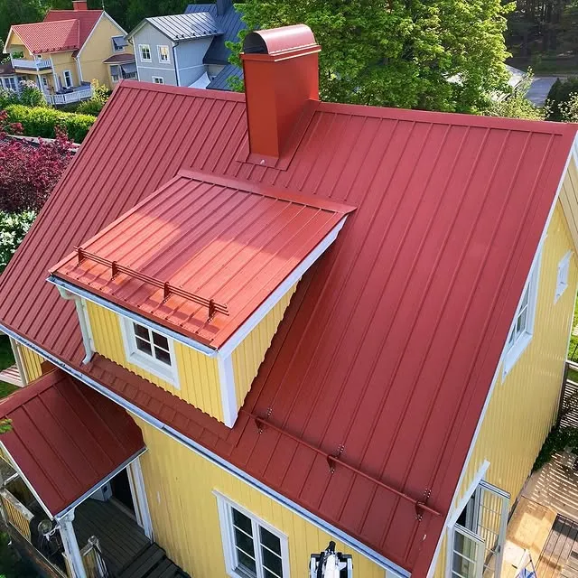 Nytt tak på villa i Umeå