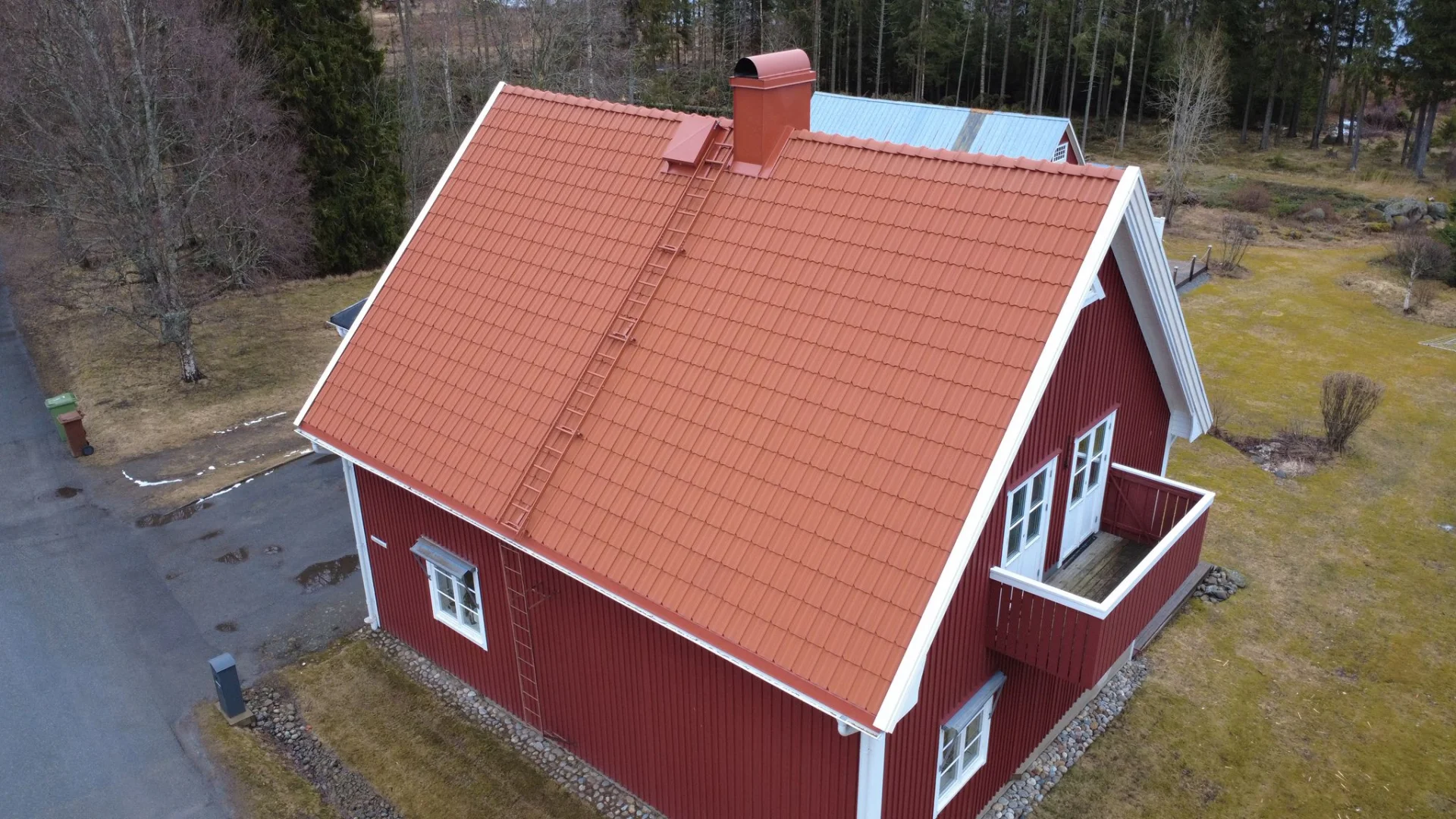 Takbyte - takpannor monterade